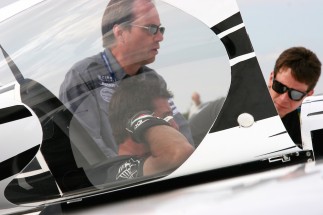 Thursday afternoon test flights at Wycombe Air Park, UK [Michael with Steve Hall and Pablo Branco]